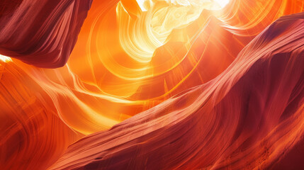 Interplay of Light and Geology in Antelope Canyon: A Visual Journey Through Arizona's Rock Formations - obrazy, fototapety, plakaty