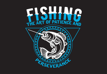 Fishing Vintage Vector T shirt Design.