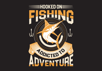 Fishing Vintage Vector T shirt Design.