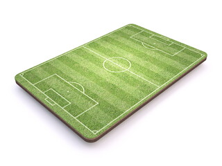 Football Soccer playground Side view 3D © djmilic