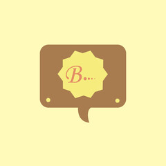 icon B text