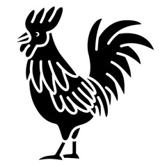 rooster animal icon