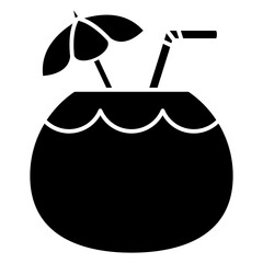 illustration of coconut drink