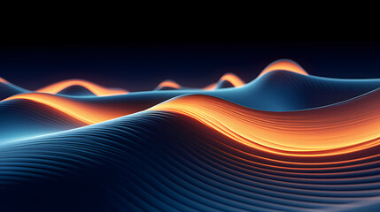 Artistic wavy luxury pattern