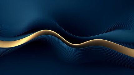 Obraz premium Artistic wavy luxury pattern