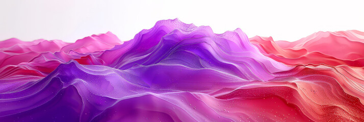 pink magenta purple sand dunes in the desert on white background, appropriate for travel magazines, blog headers, website backgrounds, or desert themed contras designs.banner