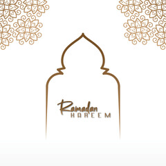 premium luxury greeting feed design for social media celebrating the blessed month of Ramadan