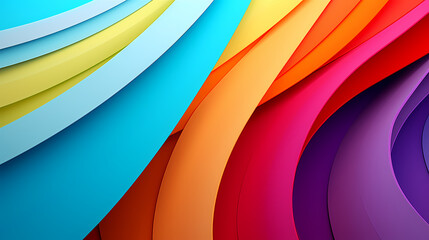 Colorful wooden background with vertical planks of different bright colors and copy space