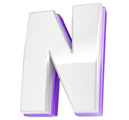Font N 3D Render