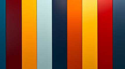 Obraz premium Colorful wooden background with vertical planks of different bright colors and copy space