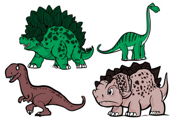 Pictures of cute dinosaurs.