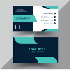 Modern, Creative And Simple Corporate Business Card Vector Design Template.