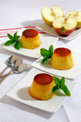 Apple creme caramel.