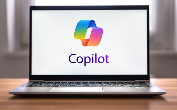 Microsoft Copilot software displayed on laptop