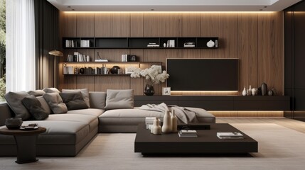 The latest modern interior design - Living room