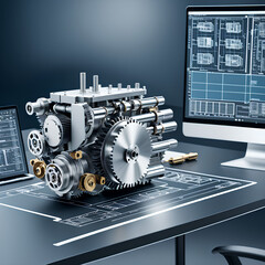Cutting-Edge Hydrogen Engine Technology: Stock Photos and Images