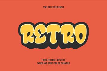 3D TEXT EFFECT RETRO EDITABLE