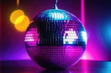 Disco ball in the club