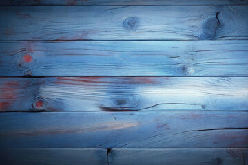 Fototapeta premium blue and less red and dirty wood wall wooden plank board texture background