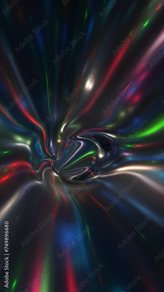 Aufkleber abstract colorful glowing background animation with smooth curvy lines