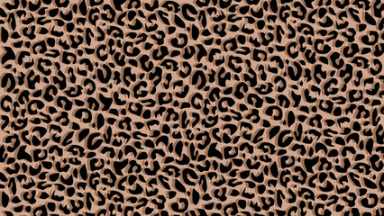 Leopard skin fur texture brown background	