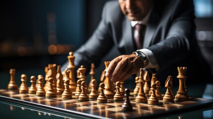 business organize strategy brainstorm chess - obrazy, fototapety, plakaty
