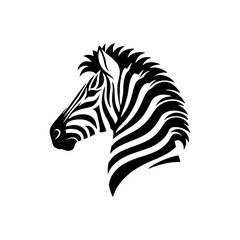 Simple and Clean Zebra Logo Icon