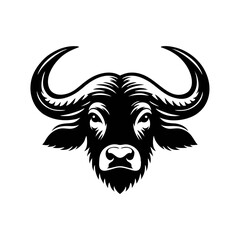 Simple and Clean Buffalo Logo Icon