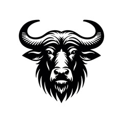 Simple and Clean Buffalo Logo Icon