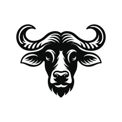 Simple and Clean Buffalo Logo Icon