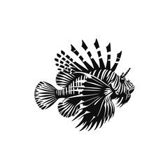 Simple and Clean Lionfish Logo Icon