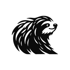 Simple and Clean Sloth Logo Icon
