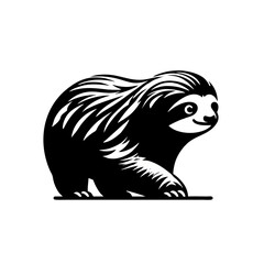 Simple and Clean Sloth Logo Icon