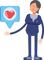 Doctor Character and Heart Message
