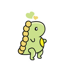 cute monster dragon vector illustration for kids