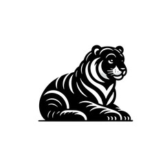 Tasmanian Tiger Logo Icon Simple and Clean