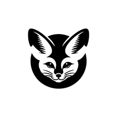 Fennec Fox Logo Icon Simple and Clean