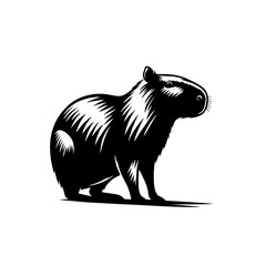 Capybara Logo Icon Simple and Clean