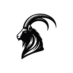 Markhor Logo Icon Simple and Clean	
