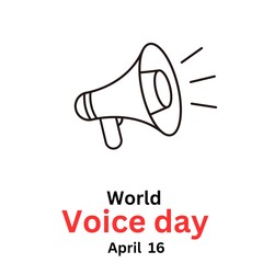 World voice day vector illustration Flat design,