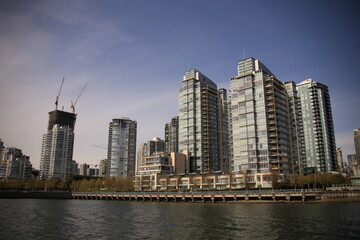 Fototapeta na wymiar Vancouver downtown coastline