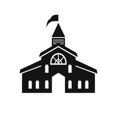 Church icon. Church outline icon. Church, holy Christianity icon. Church icon design trendy illustration. Church icon of rastr illustration for web and mobile. Christianity, Catholicism, Orthodoxy.