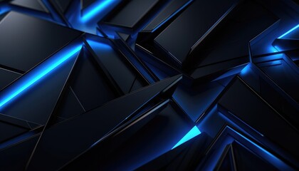 blue and black abstract geometric background