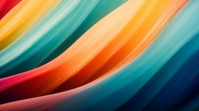 Colorful waves of energy come together in an abstract digital art composition