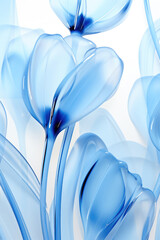 Spring Blossoms: A Delicate Bouquet of Purple and White Tulips, Capturing the Beauty and Freshness of Nature