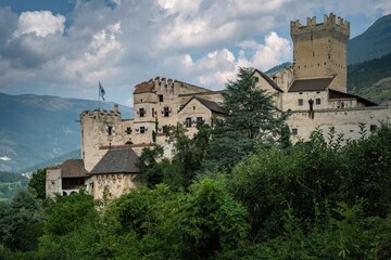 Fototapeta na wymiar The ancient castle in the Alps in the South Tyrol region