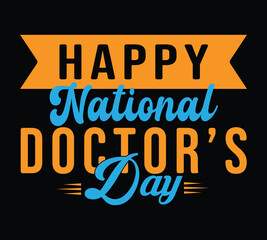 Happy national doctor's day design.