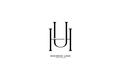 HU, UH, H, U, Abstract Letters Logo Monogram 
