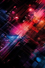 Fototapeta premium Abstract technology background