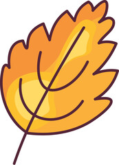 Autumn foliage hand drawn illustrations set. Tree leaves, herbarium isolated on yellow background